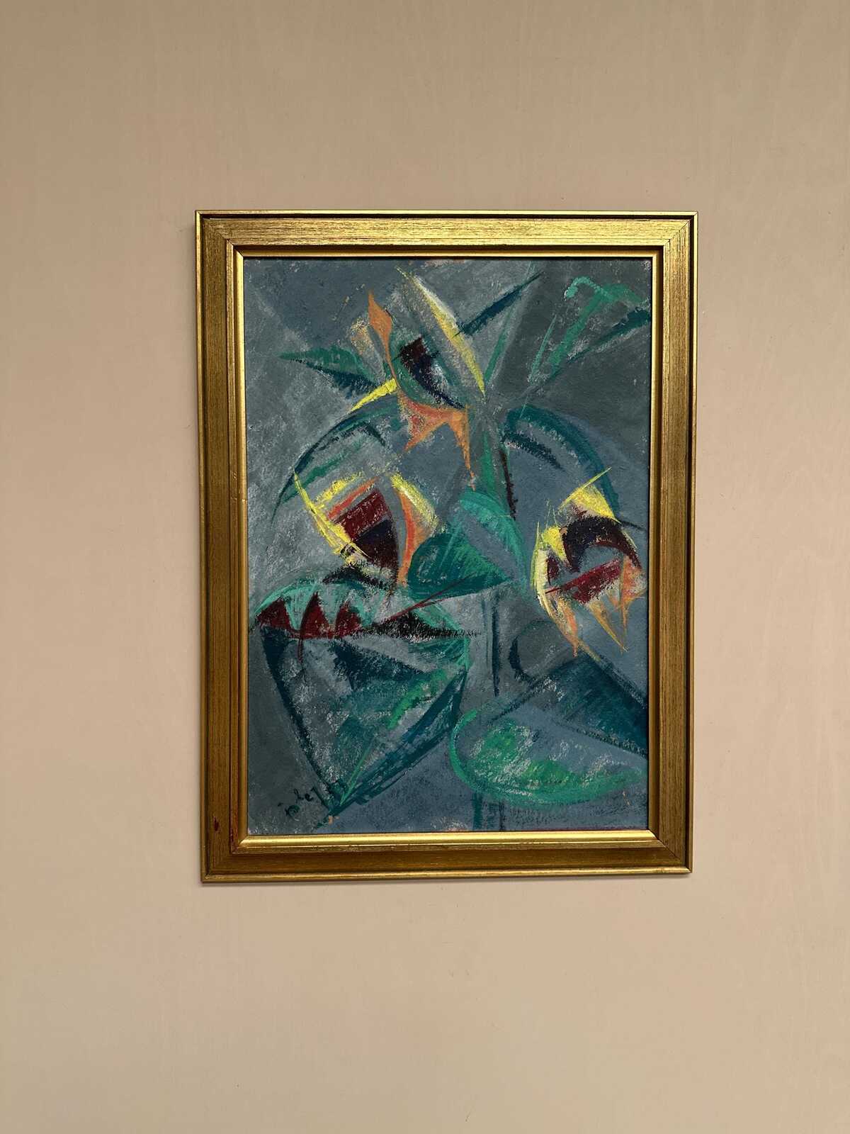 Abstract Still Life with Sunflowers