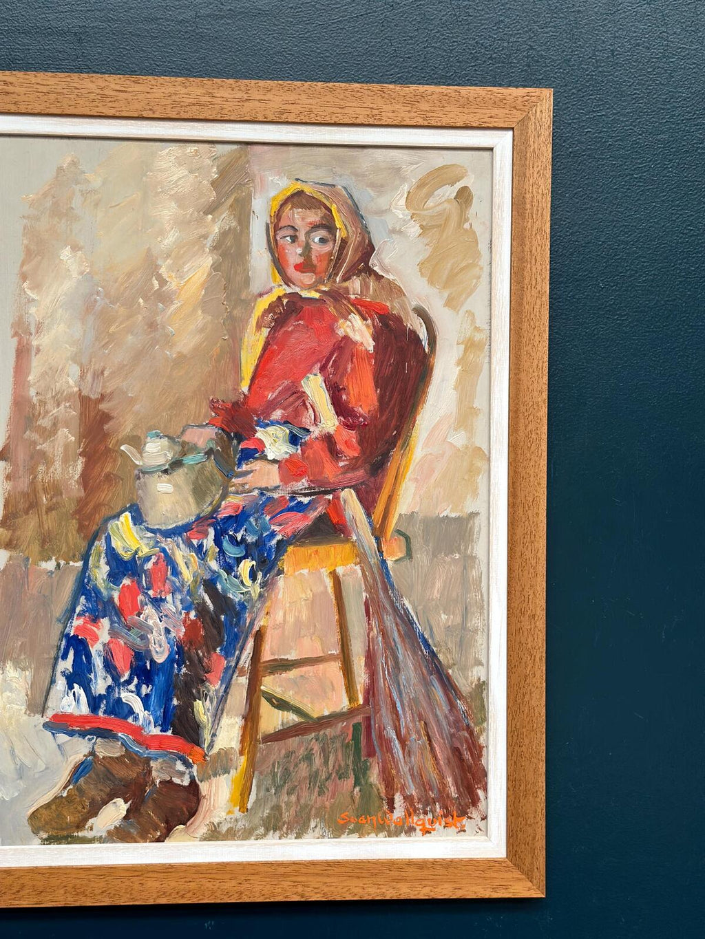 “Woman with Broom and Teapot” by Svan Wallquist
