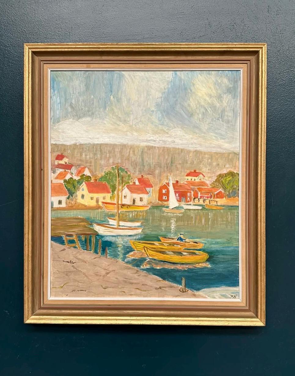 “Coastal Village” by Tage Nillson