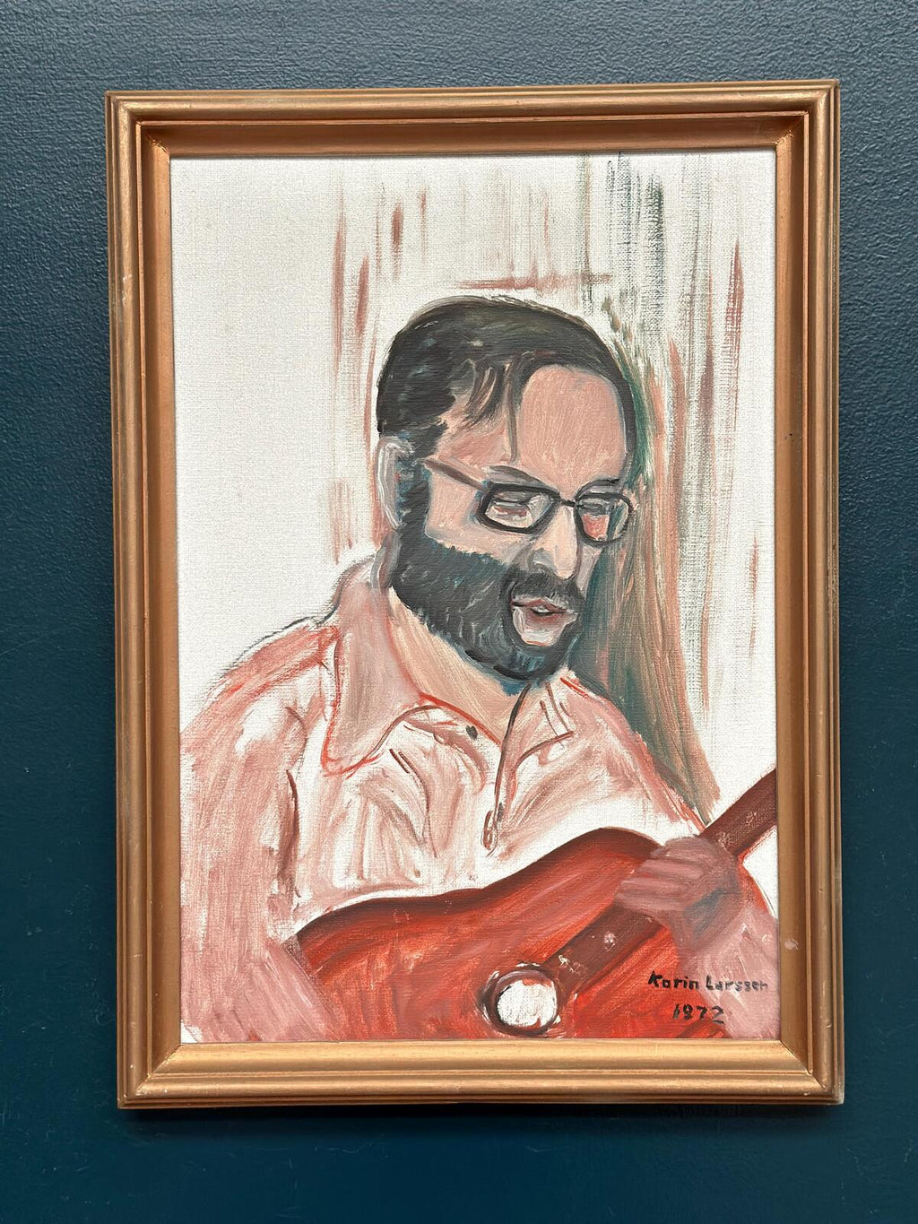 “Musician with Guitar” by Karin Larsson