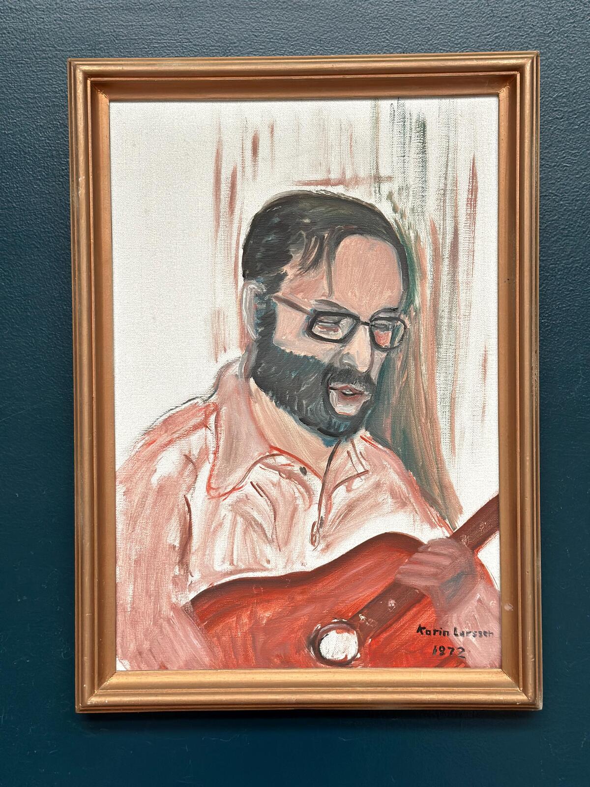 “Musician with Guitar” by Karin Larsson
