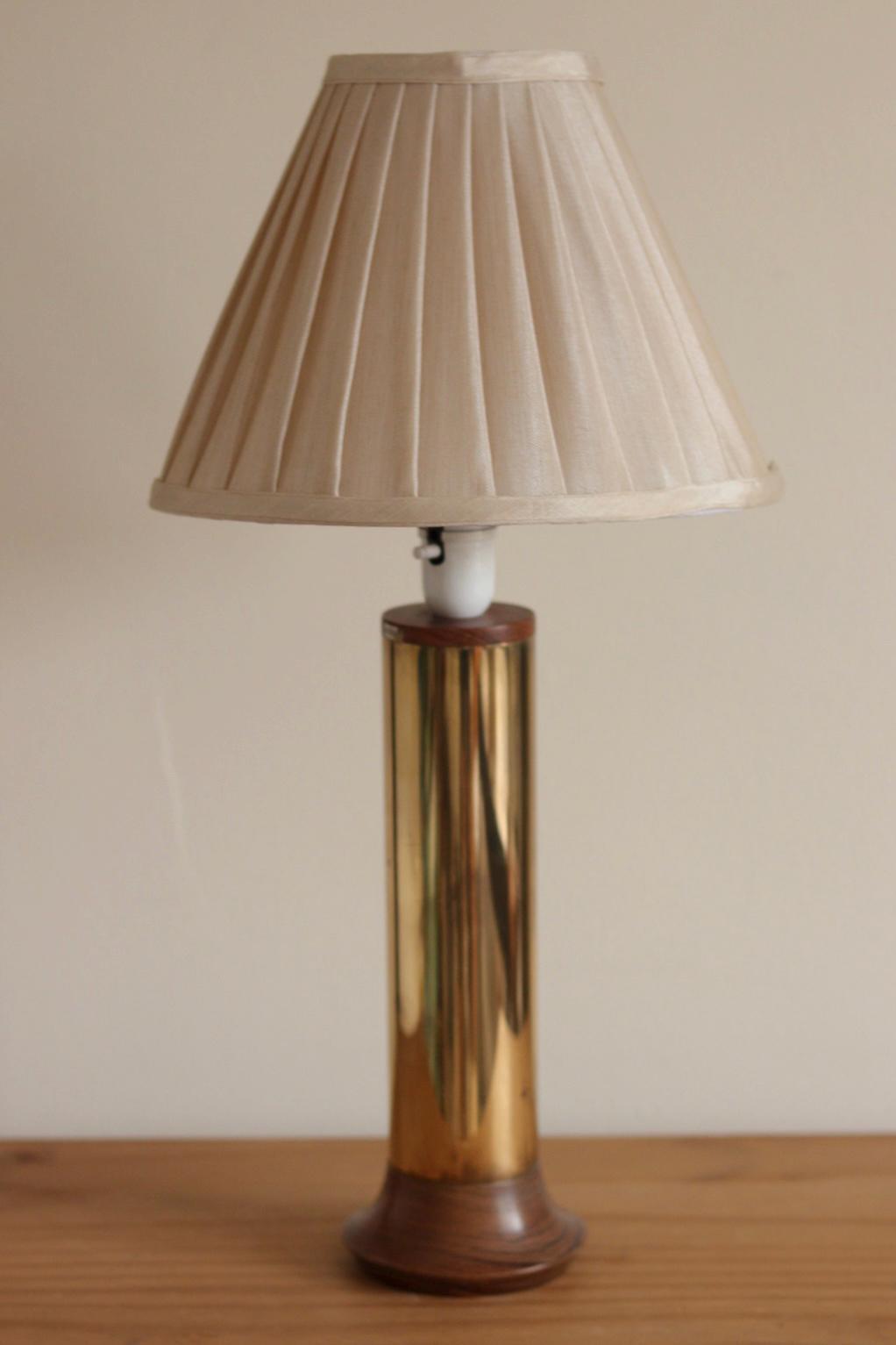 Large Vintage Brass Table Lamp
