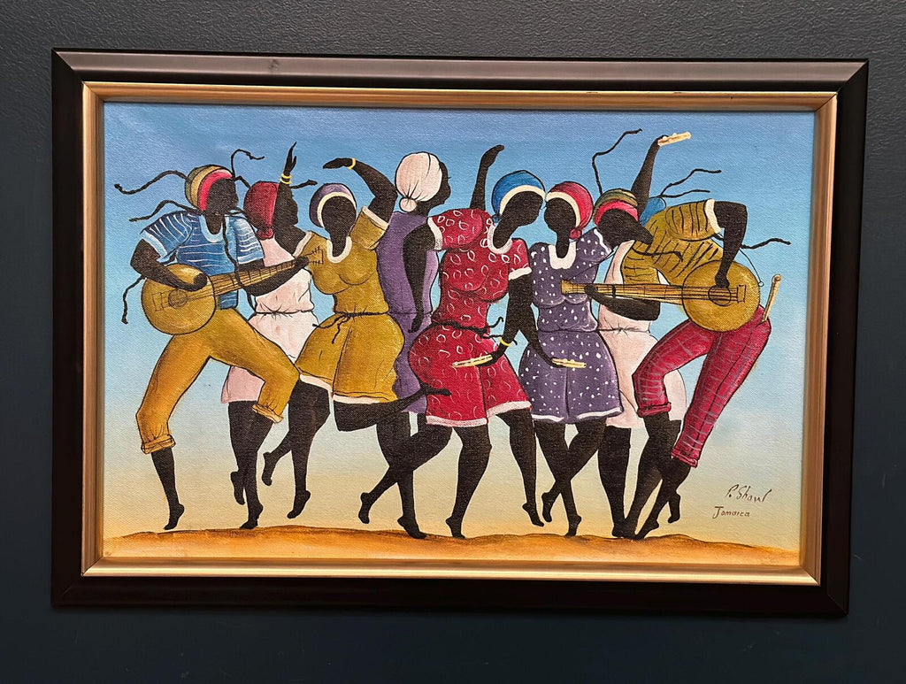 “Dancing Figures with Instruments” by R. Shaw
