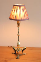 Pair Of  Victorian Antique Brass Pullman Railway Carriage Table Lamps