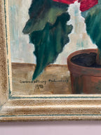 “Red Flower in Pot” by Gertrud Wiberg
