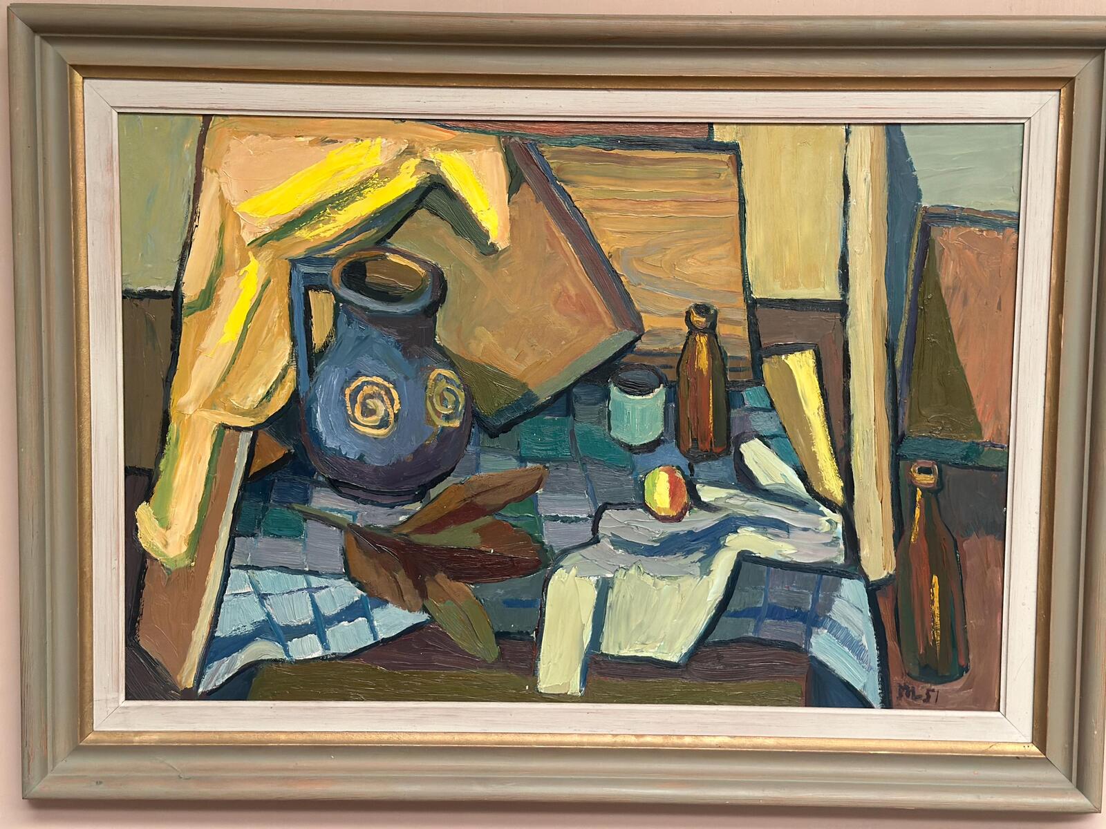 “Still Life with Jug and Bottles” by Martin Lindberg