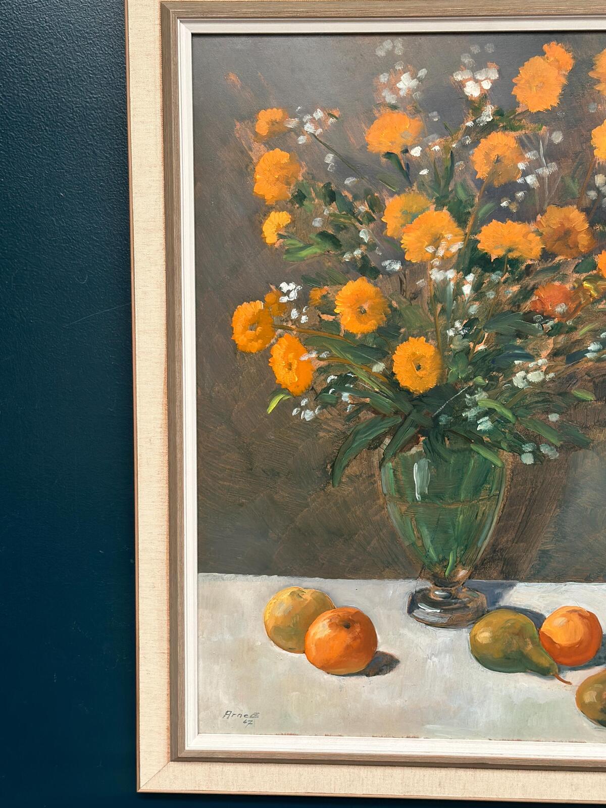 “Floral Still Life” by Arne Ericson – Dated 1967