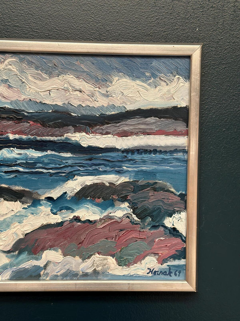 “Coastal Landscape” by Allan Horsak (1937–2004)