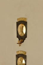 Pair Of Mid Century Swedish Brass  and Metal Sconces