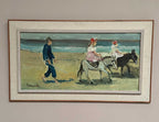“Children on Donkeys at the Beach” by Tage Gavik