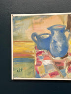 “Blue Jugs and Lemon” by Off