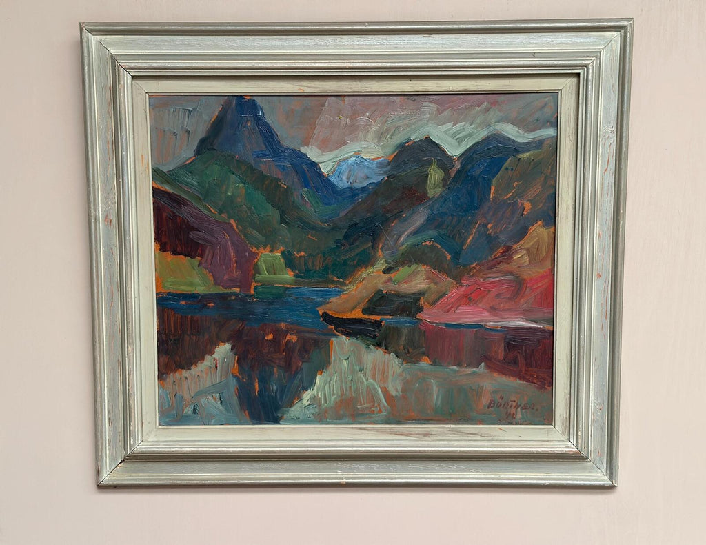 “Färgstarkt landskap” by Gustaf Börtner 1946