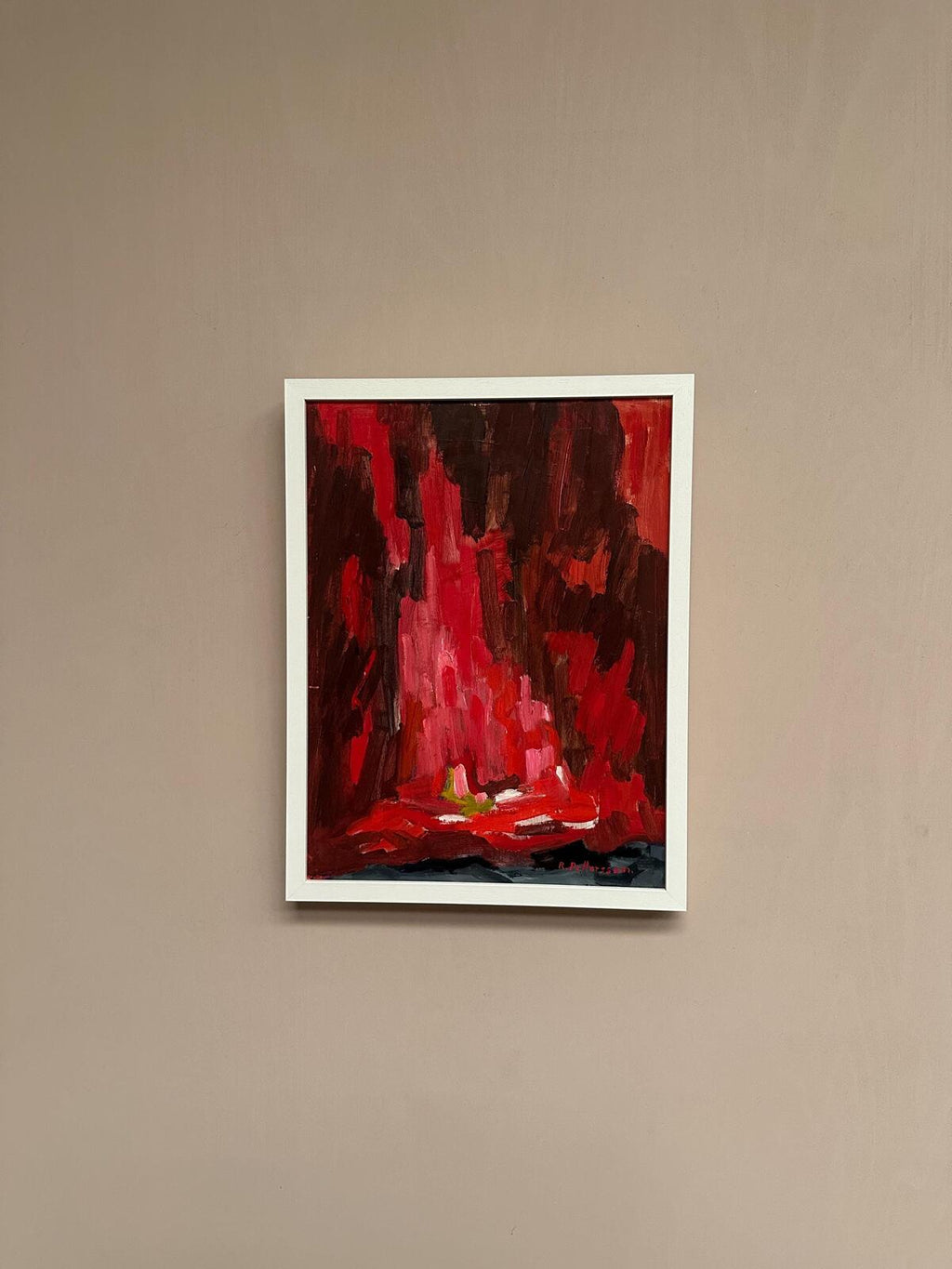 “Abstract Composition in Red” by Rune Pettersson