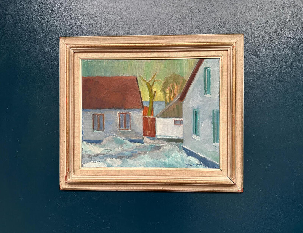 “Vinter Kväll Viks” by Albert Krüger (1885–1965)