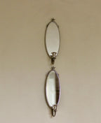 Pair of Mid Century Swedish Pewter Sconces with Mirror by Svenskt - Tenn