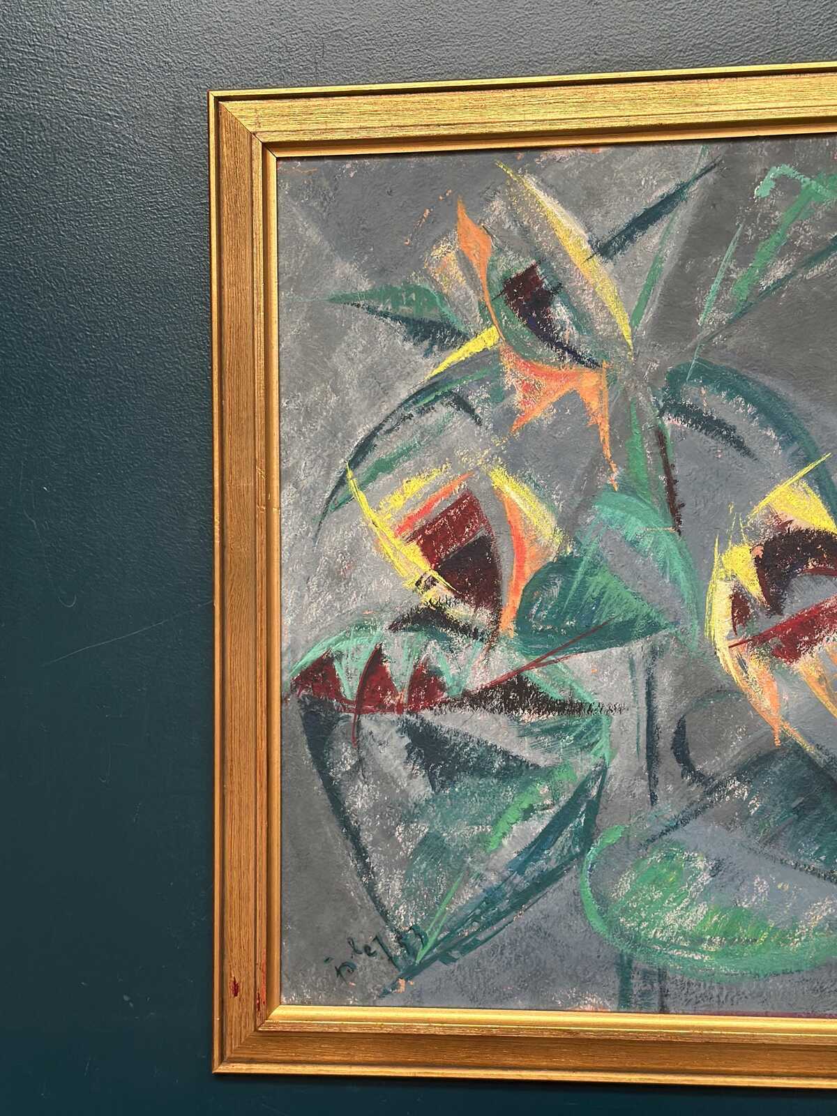 Abstract Still Life with Sunflowers