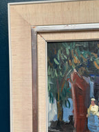“Villagers in Courtyard” by Axel Hamborn