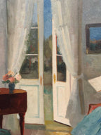 “Interior with Woman” by Edit Gert (1906–1983)