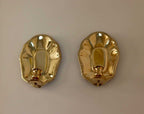 Pair Of Mid-Century Swedish Brass Sconces