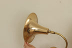 Danish 1960's Pair of Statement Trump Shape Lights in Brass, designed by Börje Claes for Norlett Elit.