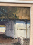 “Villagers in Courtyard” by Axel Hamborn
