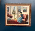 “Interior with Woman” by Edit Gert (1906–1983)