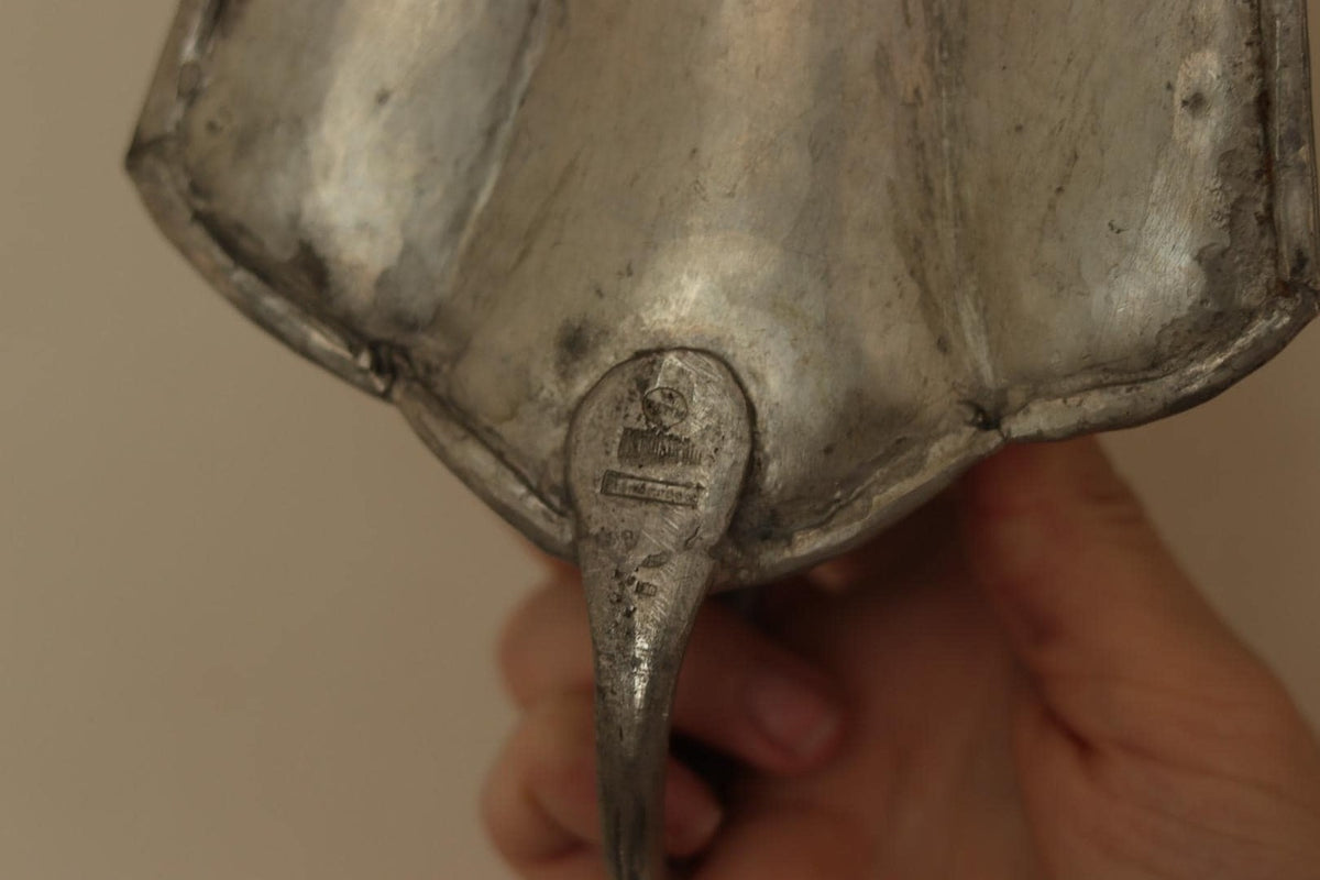 Pair Of Swedish Pewter Sconces By Karin Boström, Linköping Dated 1931