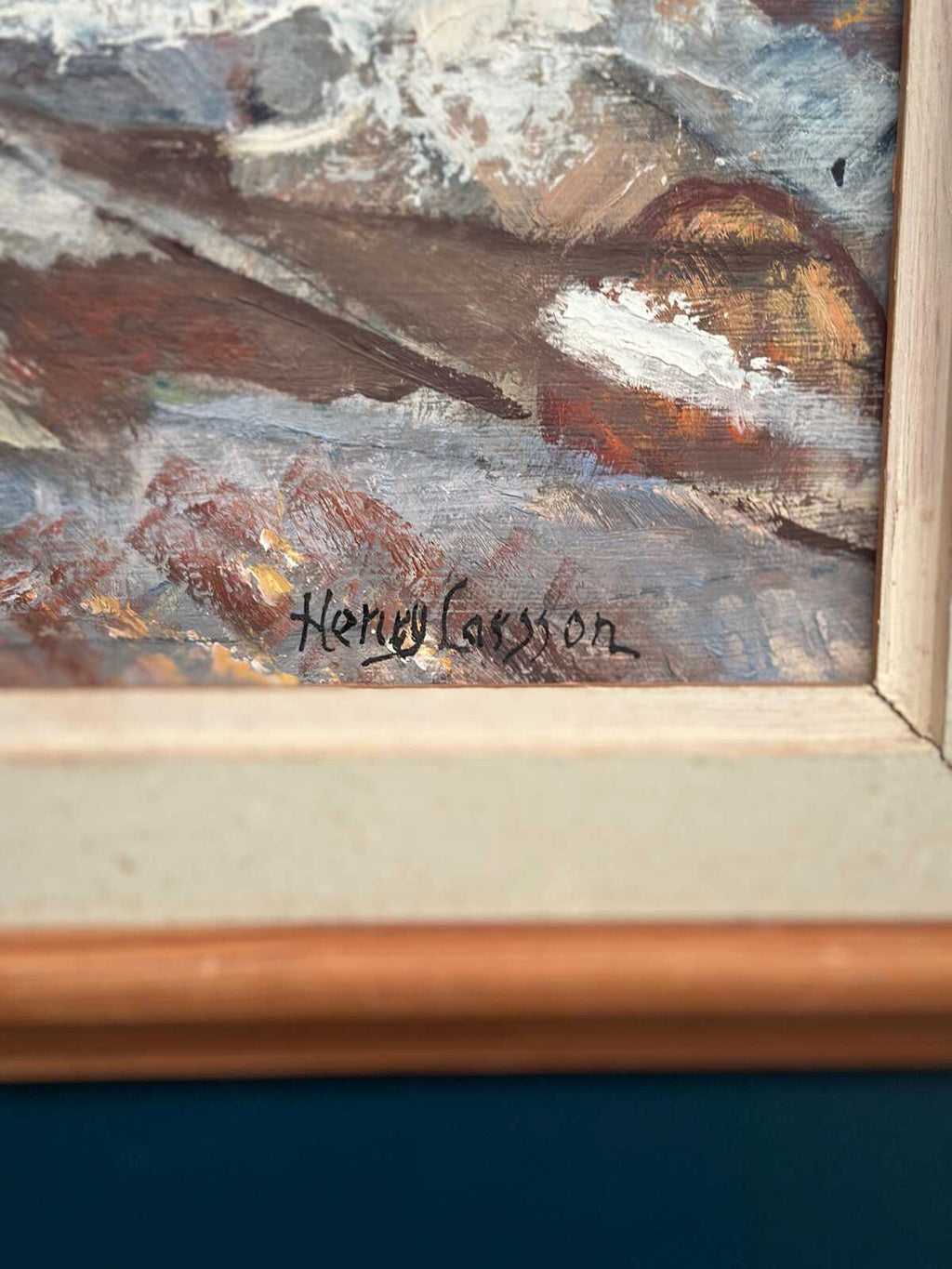 “Cityscape with Snow” by Henry Larsson