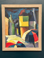 “Cityscape with House Facades” by Ebbe Höglund