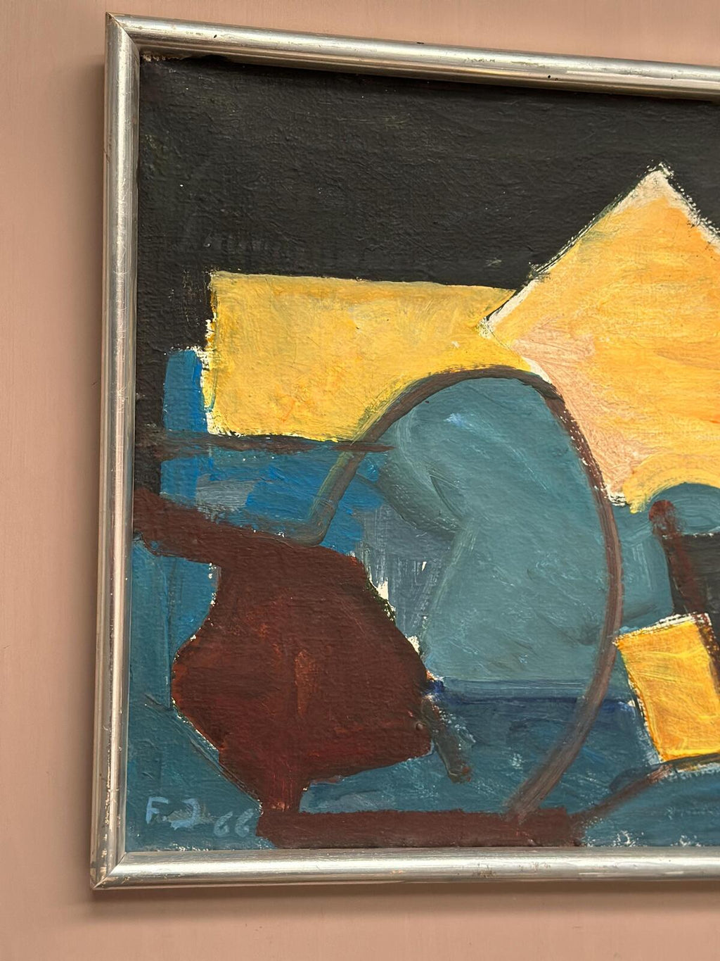 “Abstract Composition” – Dated 1966