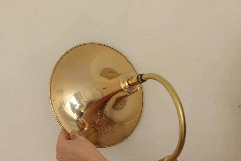 Danish 1960's Pair of Statement Trump Shape Lights in Brass, designed by Börje Claes for Norlett Elit.