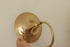 Danish 1960's Pair of Statement Trump Shape Lights in Brass, designed by Börje Claes for Norlett Elit.