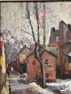 “Cityscape with Snow” by Henry Larsson