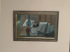 “Vase and Books” by Gösta Stawåsen