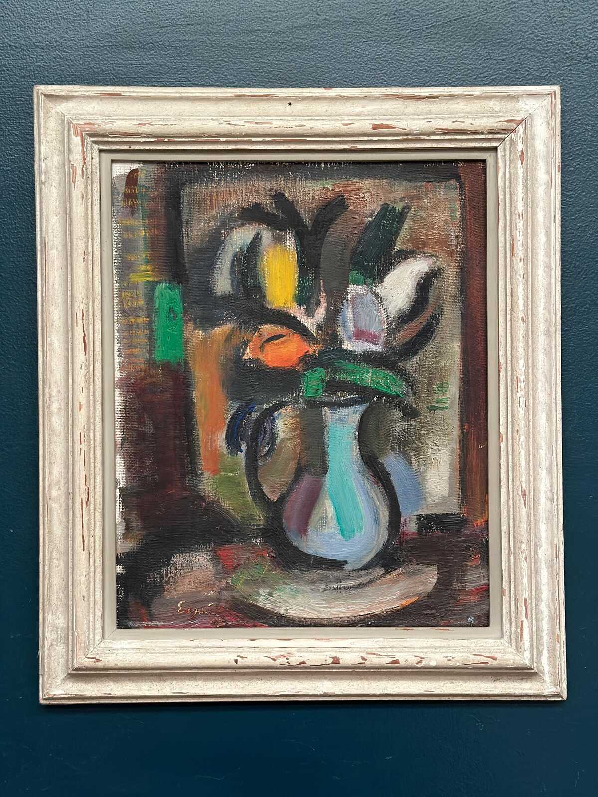 “Tulips in Blue Vase” by Eric Elfwén