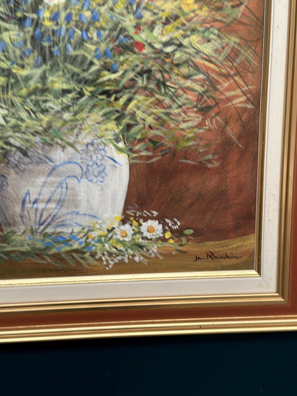 “Summer Flowers in a Pot” by Jan Rhodin (1938–2022)