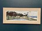 “Coastal Landscape with Beached Boats” by Ivar Ekelund (1908–2002)