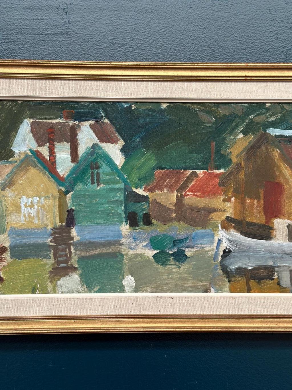 “Fishing Village” by Gösta Stawåsen