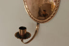 Pair of Swedish Copper Oval Wall Sconces