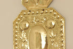 Large Baroque Style  Mid-Century Double Arms Brass Swedish Sconces