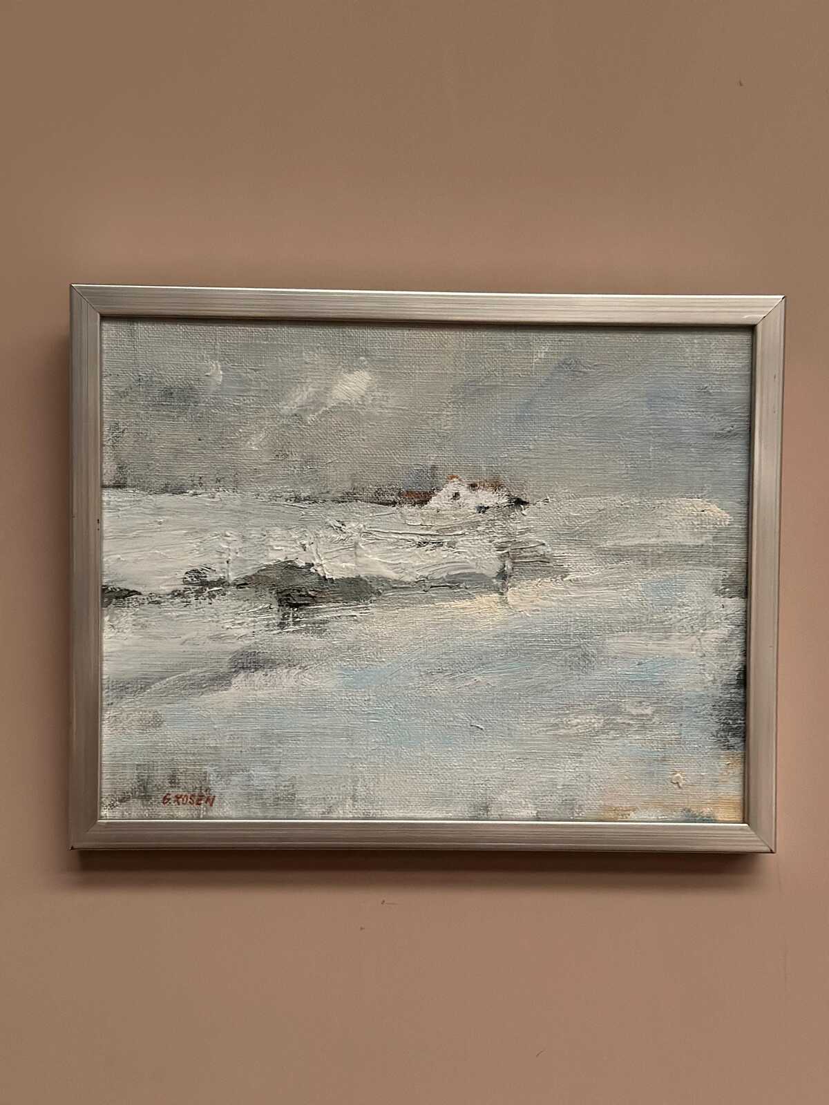 “Sea Motif with House” by G. Rosén