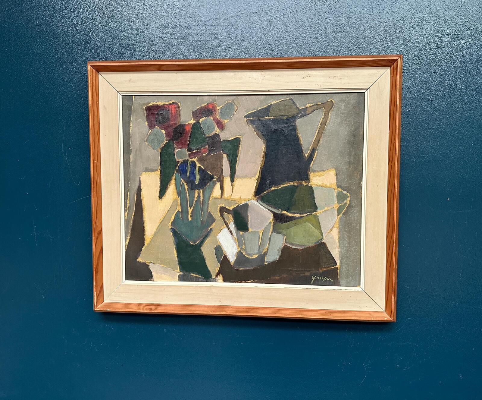 “Cubist Still Life” by Sven Johansson (1916–1990)