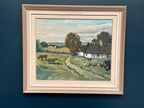 “Farms with Grazing Cows” by Hjalmar Lindblom