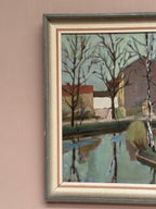 “Landscape with Trees & Buildings” by Ingvar Björk