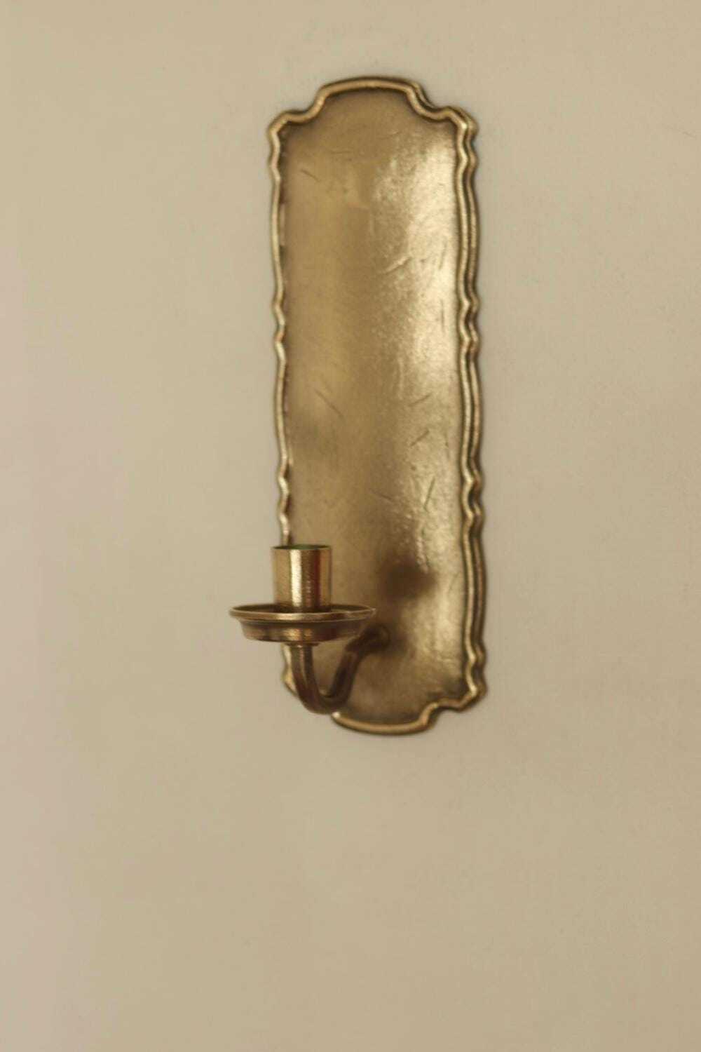 Pair Of Mid Century Style Swedish Brass Sconces by Scandia
