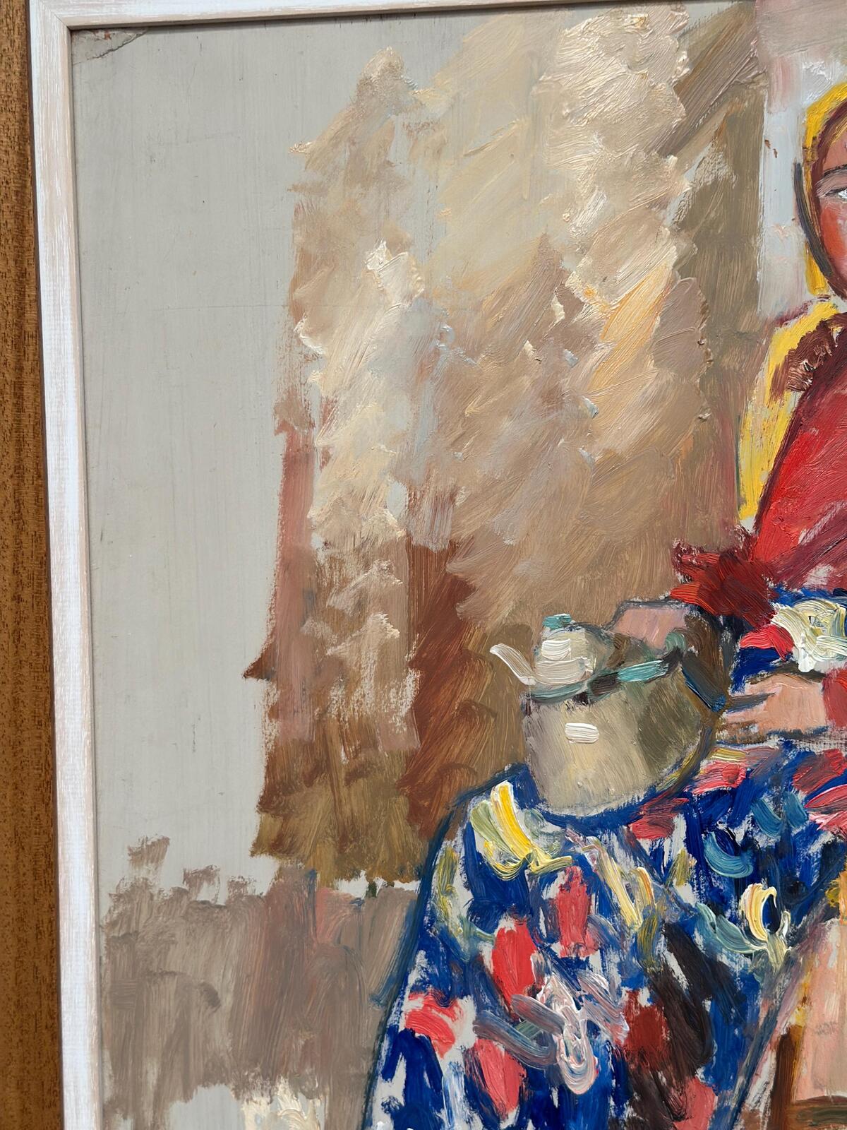 “Woman with Broom and Teapot” by Svan Wallquist