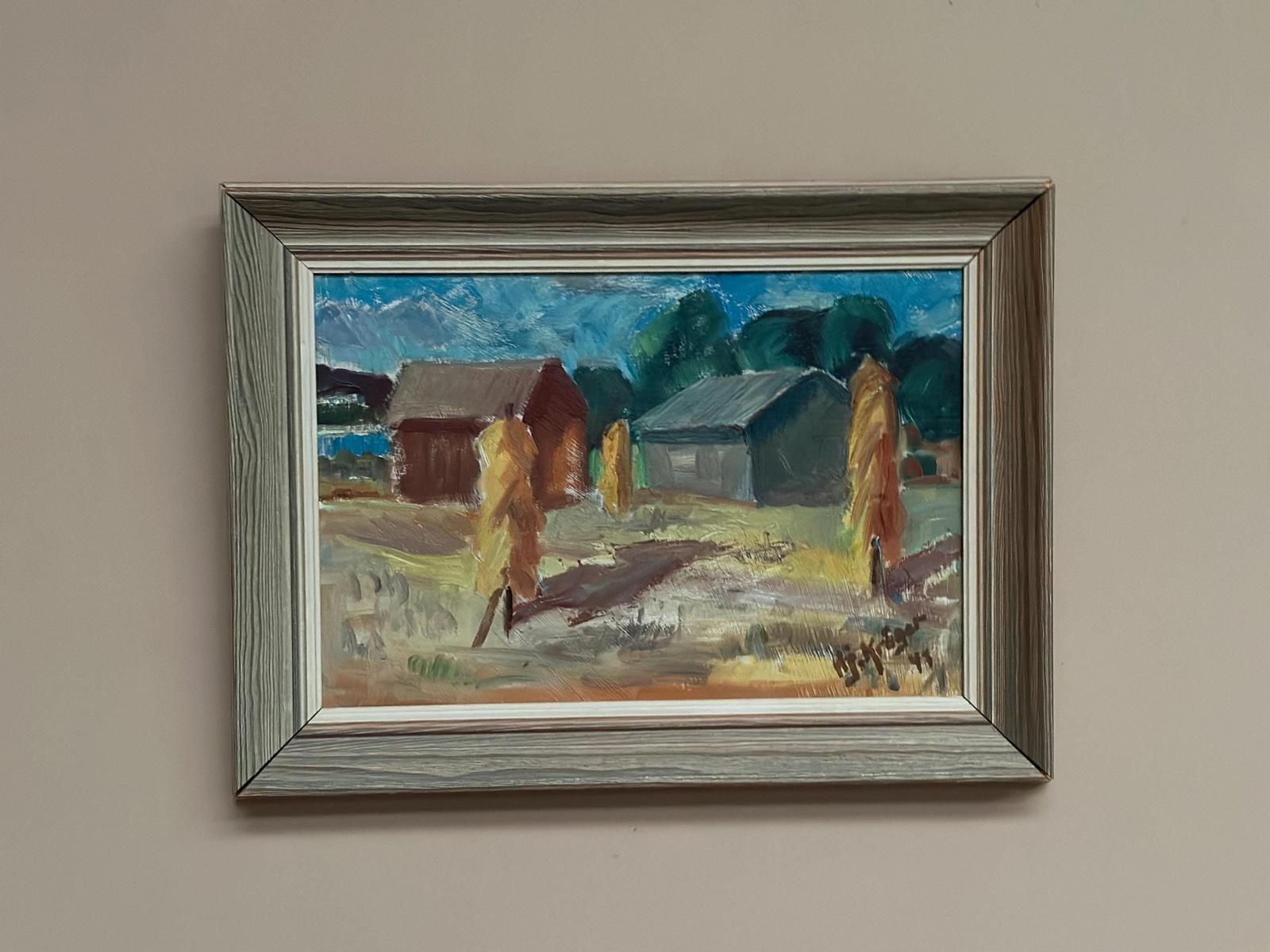 Landscape with Barns