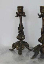 Pair of Swedish Brass Candleholders