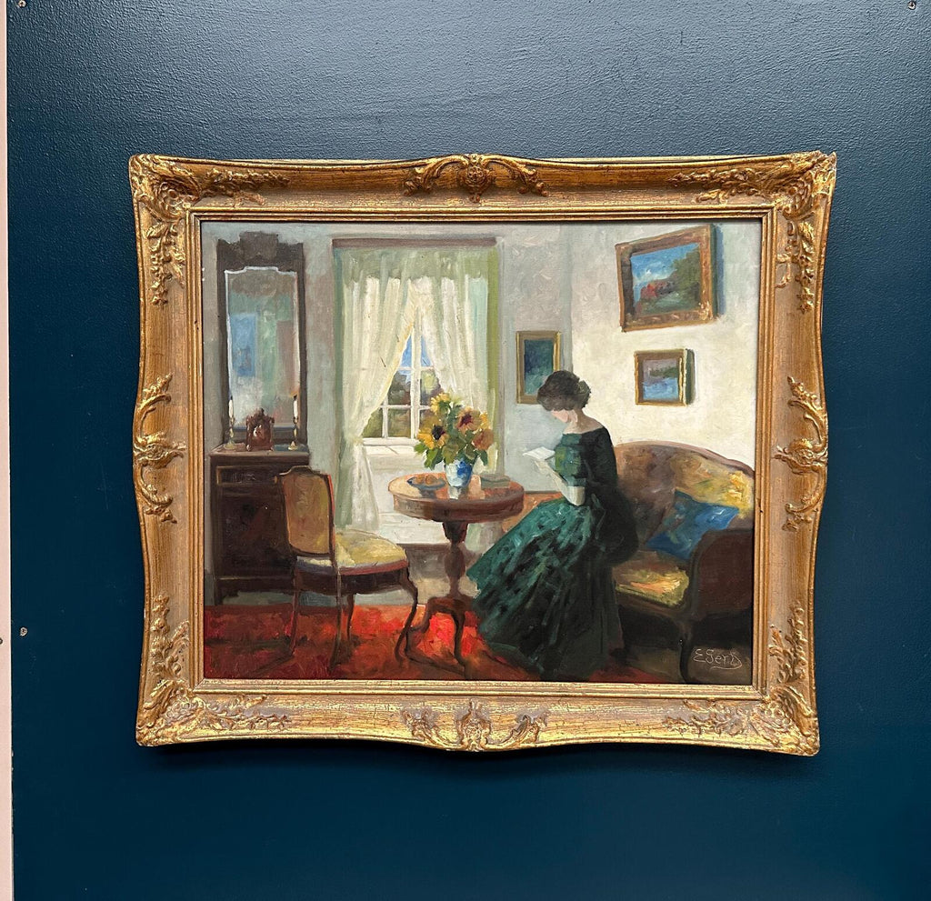“Woman Reading” by Edith Gert