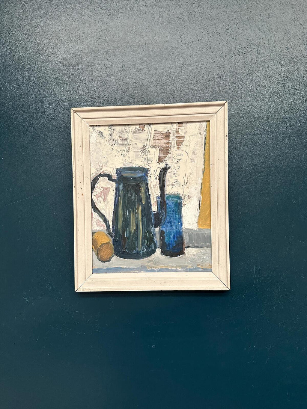 “Still Life with Jug and Blue Glass”